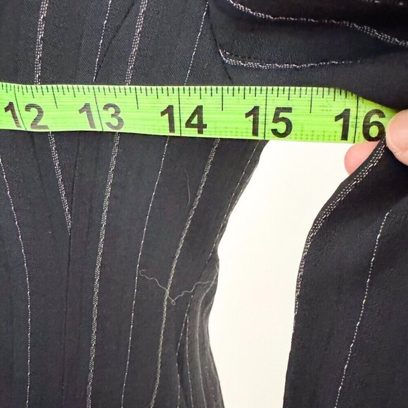 VINTAGE LAUREL PIN STRIPE SUIT BLAZER LIGHT TRENCHCOAT - Picture 10 of 11